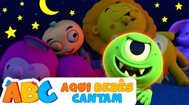 10 Animais Dormindo na Cama | Músicas Para Crianças @Aqui Bebês Cantam - Músicas para Crianças