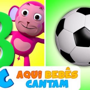 Canção Phonics com DUAS palavras | A For Apple - Canções do alfabeto ABC com sons para crianças