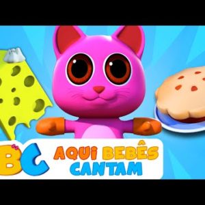 Três Gatinhos (Three Little Kittens) | Canções Para Crianças em Português | Aqui Bebês Cantam