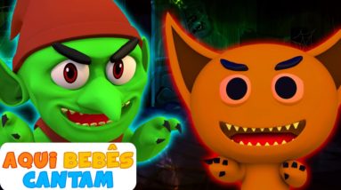 BOO! BOO! Quem é este quem? Canções de HALLOWEEN em 3D e Rimas Infantis para crianças