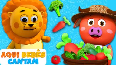 Aqui Bebes Cantam | Sim, Sim, Canção dos Vegetais | Compilação de Desenhos Animados