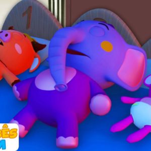 Dez na cama rima | Músicas para crianças de Aqui Bebes Cantam | Música Infantil