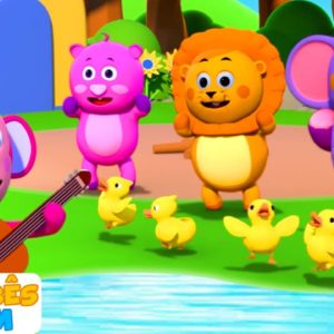 cinco patinhos saíram um dia | Five Little Ducks | Músicas para crianças de Aqui Bebes Cantam