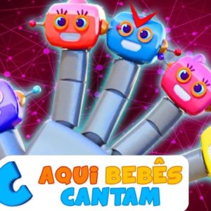 Família de dedos robóticos  | Músicas para crianças de Aqui Bebes Cantam