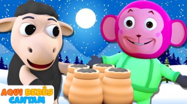 🐑 Ovelha Pretinha Contra o Frio!!! ❄️ Musica infantil em português | Educação - Aqui Bebês Cantam