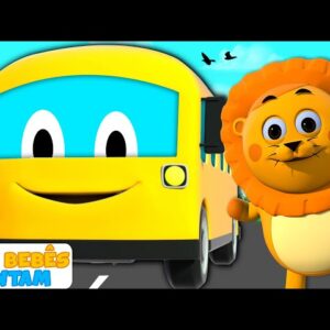 Rodas do ônibus | Wheels On The Bus | Músicas para crianças de Aqui Bebes Cantam