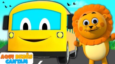 Rodas do ônibus | Wheels On The Bus | Músicas para crianças de Aqui Bebes Cantam