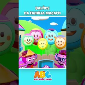 Família de dedos de balão #shorts #youtubeshorts #músicainfantil #abcbrasil