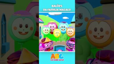 Família de dedos de balão #shorts #youtubeshorts #músicainfantil #abcbrasil