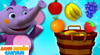 Canção de frutas | Fruit song | Canção infantil |  Músicas para crianças de Aqui Bebes Cantam